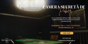 Masa de poker în intimitatea unei camere secrete: Full House Poker la EkoGroup Vila